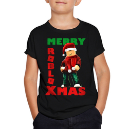 Dziecięca Koszulka Świąteczna Roblox Prezent