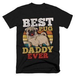 Koszulka Dzień Ojca Taty Mops Pug Prezent