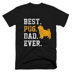 Koszulka Dzień Ojca Taty Mops Pug Prezent Pies