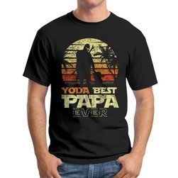 Koszulka Męska Bawełniana TATA Dzień Ojca Yoda