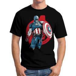 Koszulka Męska Kapitan Ameryka Marvel