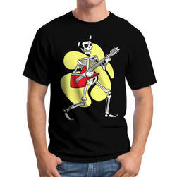 Koszulka Męska Muzyczna Rockstar Skeleton