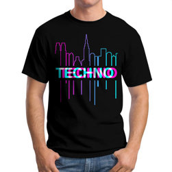 Koszulka Męska Muzyczna Techno Party