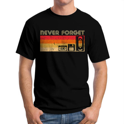 Koszulka Męska Never Forget Retro VHS
