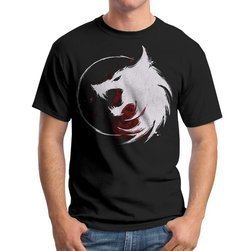 Koszulka Męska Prezent Witcher Wiedźmin Wolf