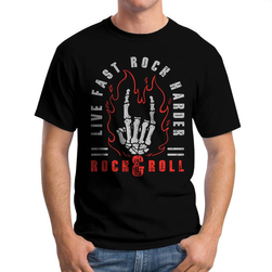 Koszulka Męska Rock And Roll Kościotrup