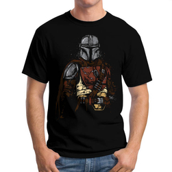 Koszulka Męska Star Wars Mando Art