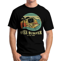 Koszulka Męska Web Surfer WWW Geek IT