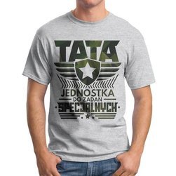 Koszulka Prezent Dzień Ojca Tata Military
