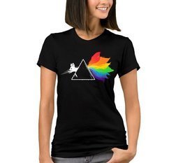 Koszulka damska Rainbow Fox Triangle