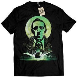 MĘSKA KOSZULKA CTHULHU HORROR GEEK KSIĄŻKA LOVECRAFT