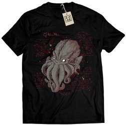 MĘSKA KOSZULKA T-SHIRT CTHULHU HORROR GEEK LOVECRAFT