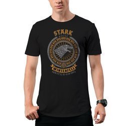 Męska Koszulka T-shirt GOT Gra o Tron Stark Ród Smoka