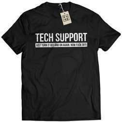 TECH SUPPORT (męska koszulka t-shirt)