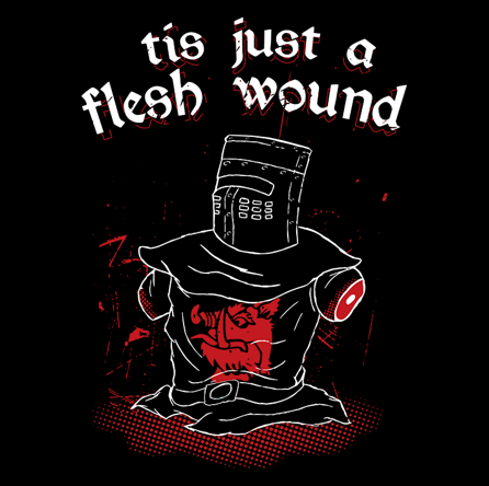 Just A Flesh Wound (męska koszulka t-shirt)