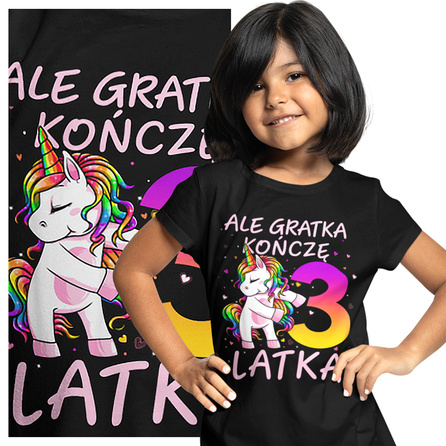 KOSZULKA DZIECIĘCA ALE GRATKA 3 LATKA UNICORN