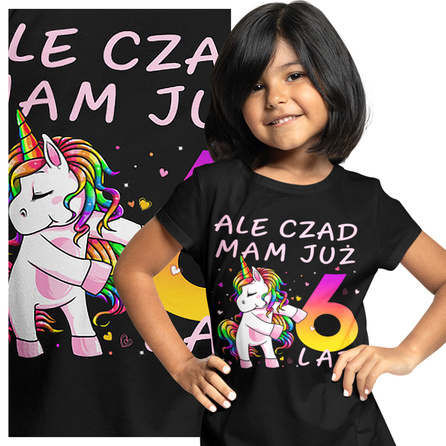 KOSZULKA DZIECIĘCA MAM 6 LAT DABBING UNICORN