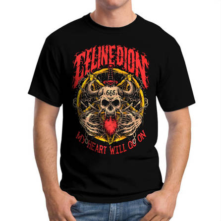 Koszulka Męska Death Metal Logo Mem
