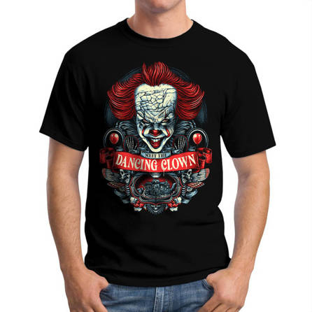 Koszulka Męska Halloween Horror IT Clown