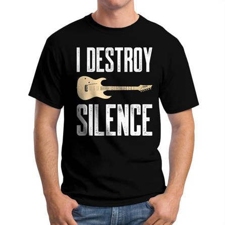Koszulka Męska Muzyczna Niszczyciel Ciszy