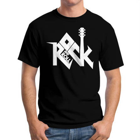 Koszulka Męska Muzyczna Rock Logo