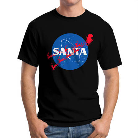 Koszulka Męska Santa Space Program Święta