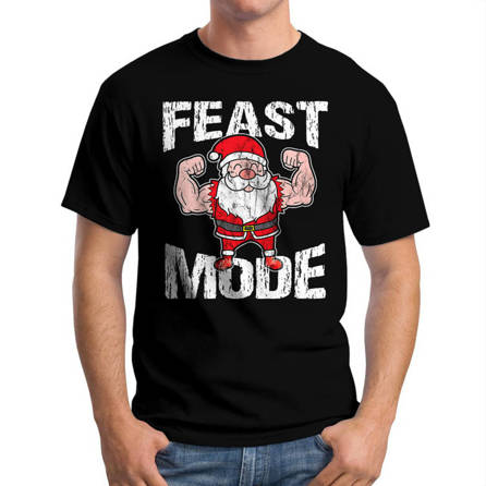 Koszulka Męska Święta Feast Mode Prezent