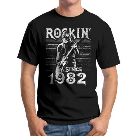 Koszulka Urodziny Rock Dla Niego 1982 40 lat