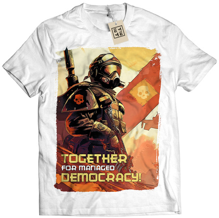 Koszulka t-shirt Męski HELLDIVERS 2 Dla Gracza