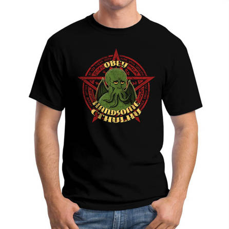 MĘSKA KOSZULKA T-SHIRT CTHULHU HORROR GEEK PREZENT