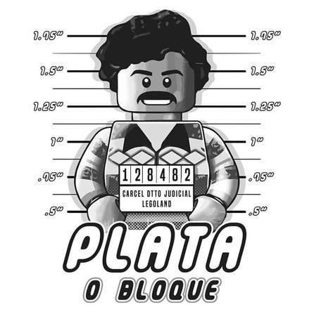 Plata o Bloque (męska koszulka t-shirt)