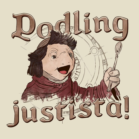 Podling Justista! (męska koszulka t-shirt)