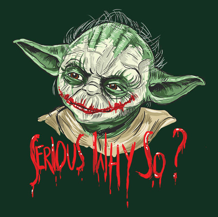 Serious Yoda (męska koszulka t-shirt)
