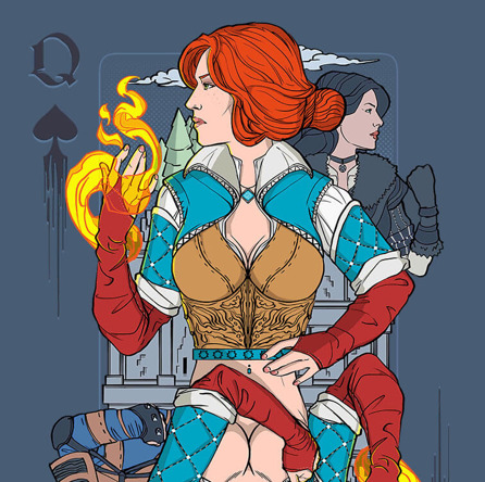 Sorceress of Spades (męska koszulka t-shirt)